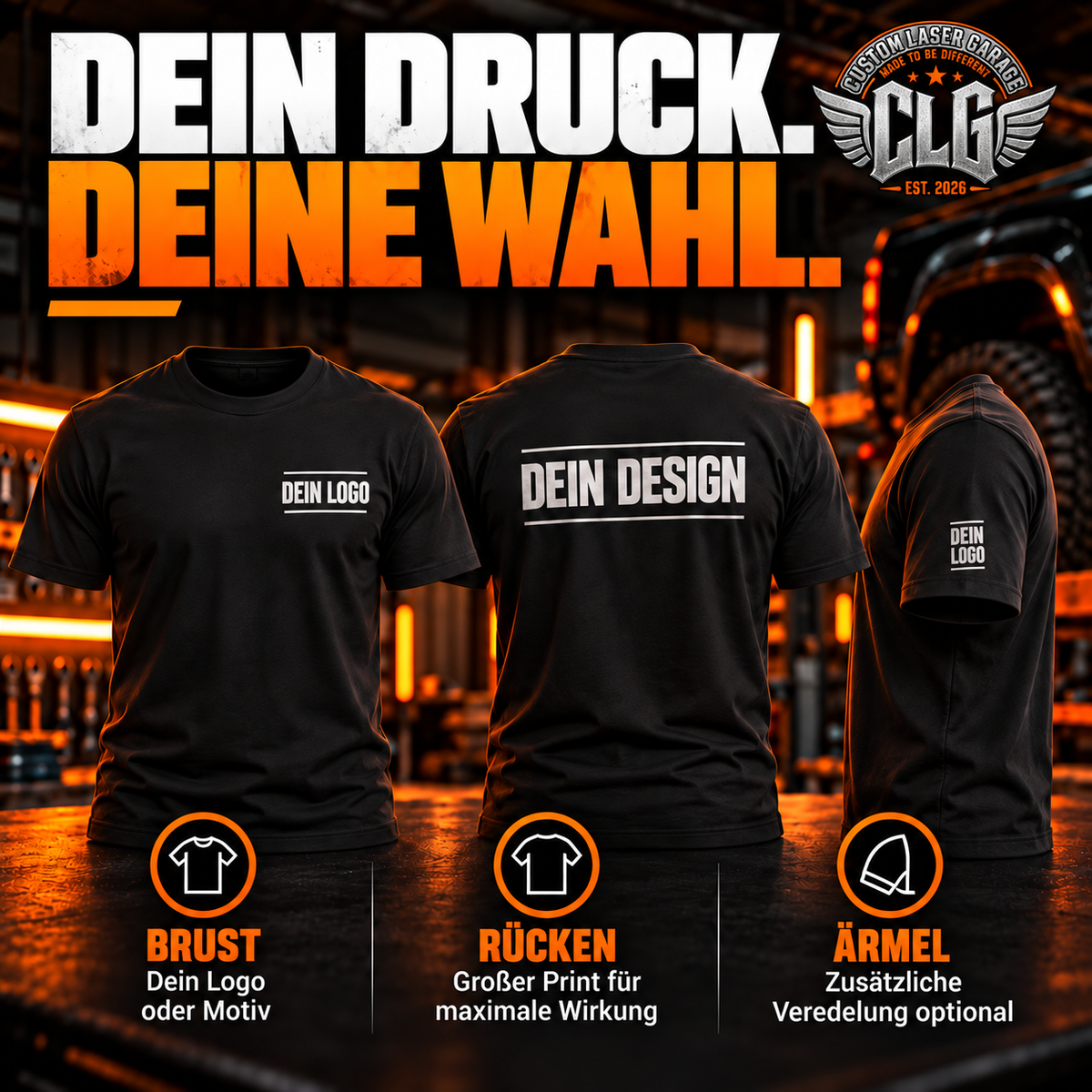 Business Shirts individuell bedruckt – Firmen & Teams